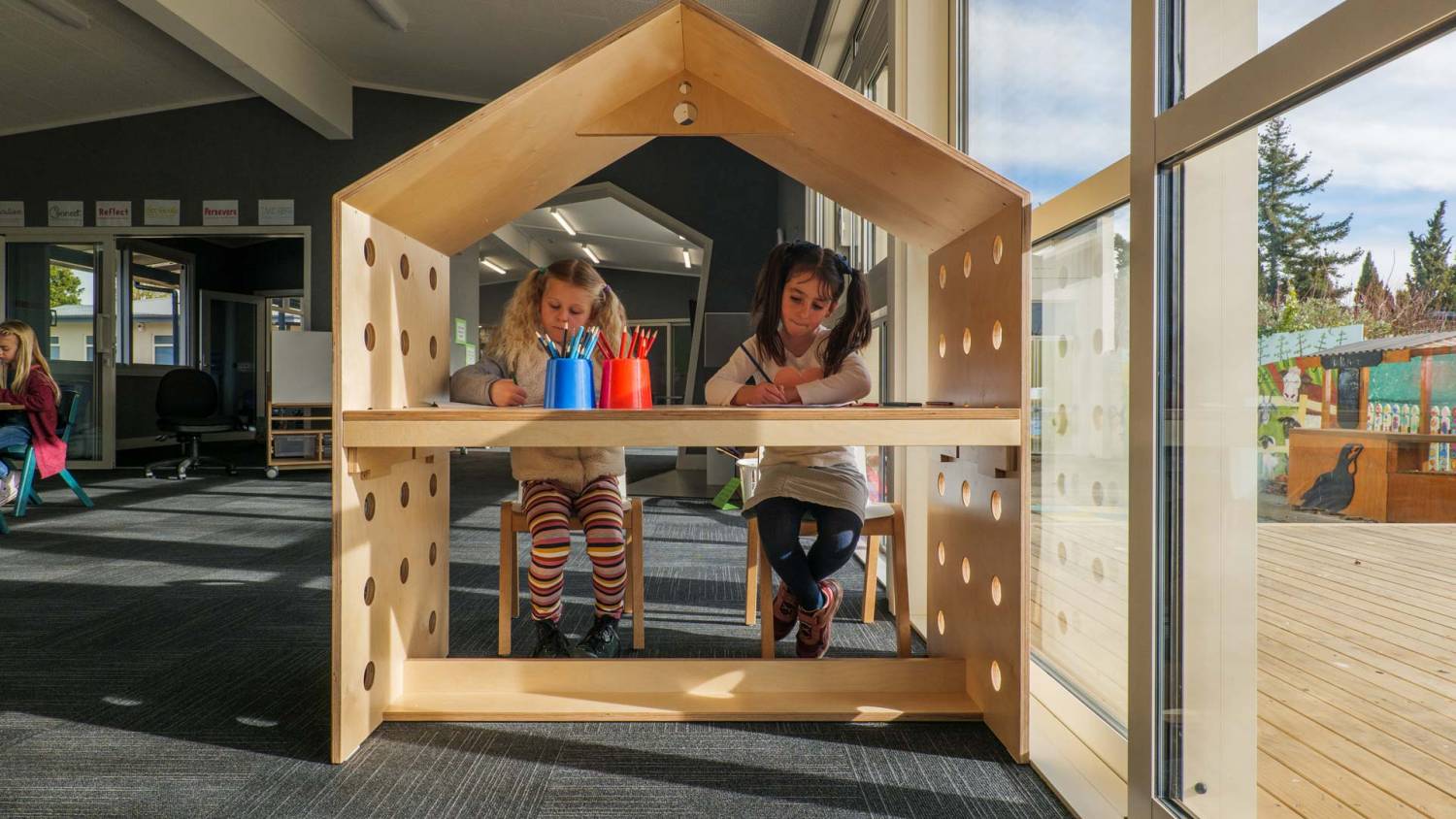 Wooden multi nook for schools