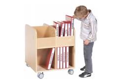 wooden book folder/shelving