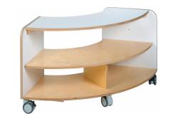 curved storage unit